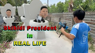 Skibidi President Toiliet in real Life 1 - TiTan dinosaur fanmade