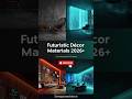 Unique Futuristic Décor Materials| Smart, Sustainable &amp; Sci-Fi Inspired Interiors #shorts #design