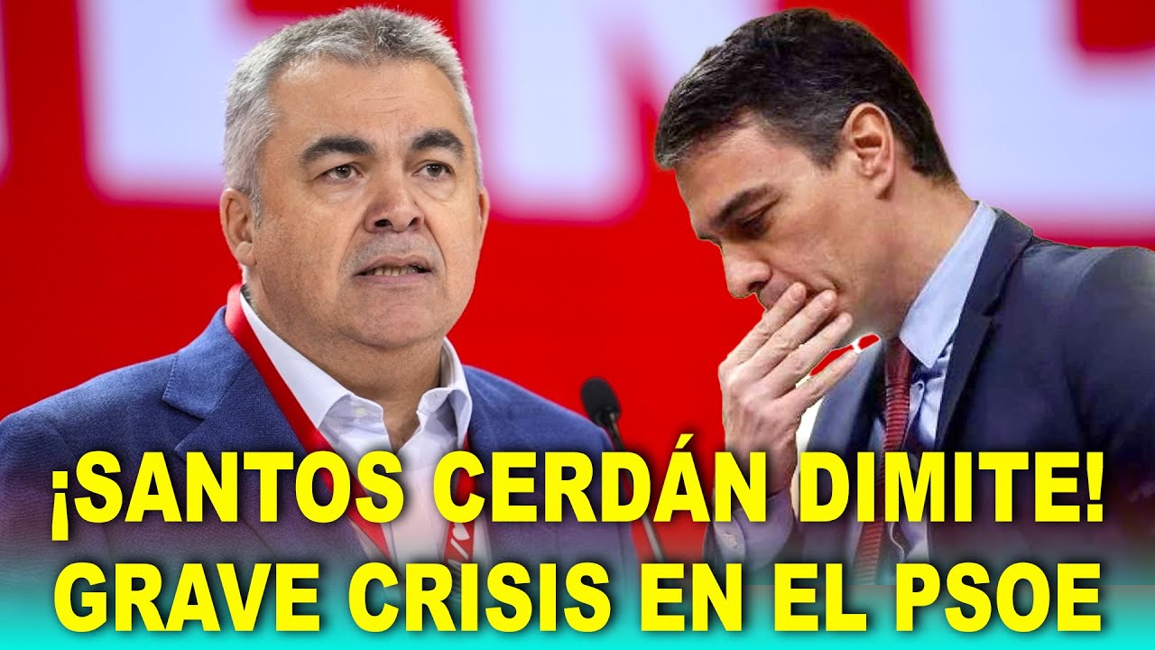Santos Cerdán DIMITE DE TODOS SUS CARGOS tras el informe de la UCO ...