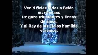 Video thumbnail of "Venid fieles todos  y Ángeles cantando"