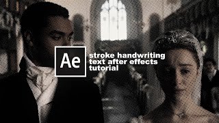 handwriting text after effects tutorial | #LIA