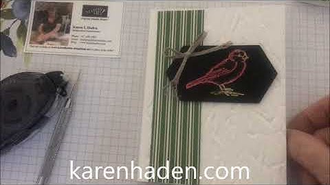 Color Embossed Line Technique with Stampin