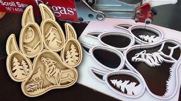 Cutting of multi layered project - Wolf paw