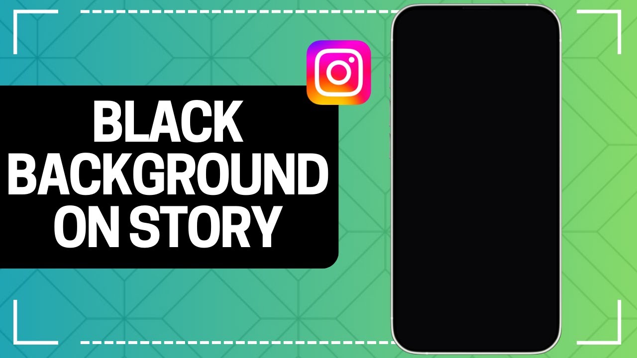 How to Get a Black Background on Instagram Story (2026) - YouTube