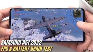 اختبار Samsung Galaxy A51 PUBG Gaming التحديث الجديد 2022