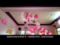 baby welcome ceremony decoration  with balloon decoration