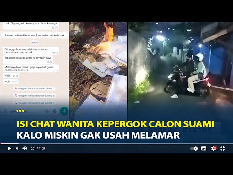 Isi Chat Wanita Kepergok Calon Suami Jelang H-6 Pernikahan, Kalo Miskin Gak Usah Melamar