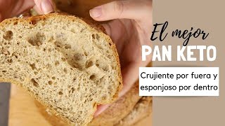 El PAN KETO que sabe a pan de verdad    crujiente por fuera y esponjoso por dentro LISTO EN 1H ⏰.