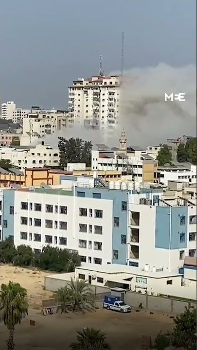 Aftermath of Israeli airstrike on apartment in Gaza as part of operation ‘Breaking Dawn’