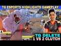 TG DELETE 1 VS 2 CLUTCH 😱| iQOO TG ESPORTS HIGHLIGHTS GAMEPLAY 😈|FREE FIRE MAX| @EagleEsports17 
