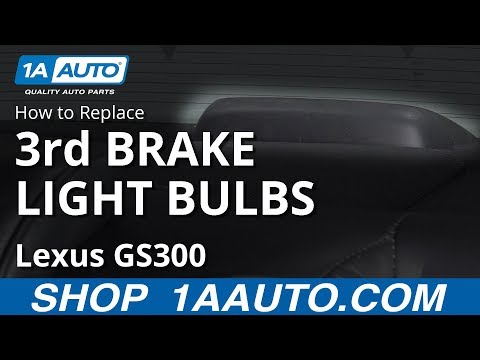 How to Replace 3rd Brake Light Bulbs 97-05 Lexus GS300