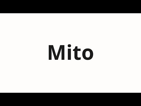 How to pronounce Mito