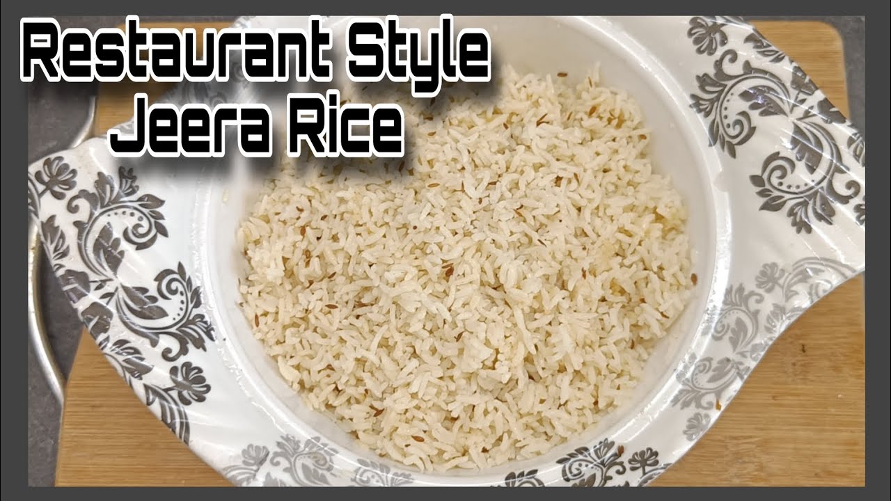 Restaurant style jeera rice in pressure cooker Jeera rice recipe how