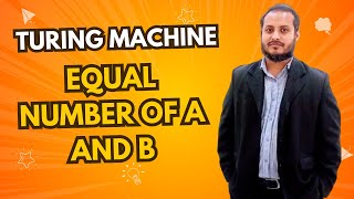Turing Machine for Equal Number of a and b | Theory of Computation | Bangla Tutorial