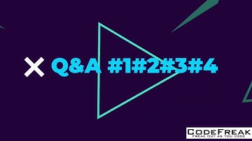 Q&A for JavaScript Tutorials 1, 2, 3, 4. Codefreak