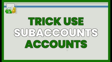 Trick to use subaccounts and accounts receivable in GNUCASH