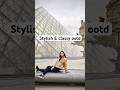 Effortlessly classy stylish and sophisticated casual ootd outfit idea #shorts #fashion #beautiful