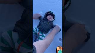 Babies first snow angel #shorts #viralhog