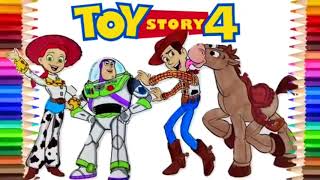 Desenho Toy Story 4 em português de Pintar para Crianças | Desenhos Animados | Educativo