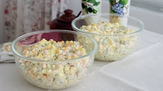 Russian Olivier salad  4 tricks for a good Russian salad