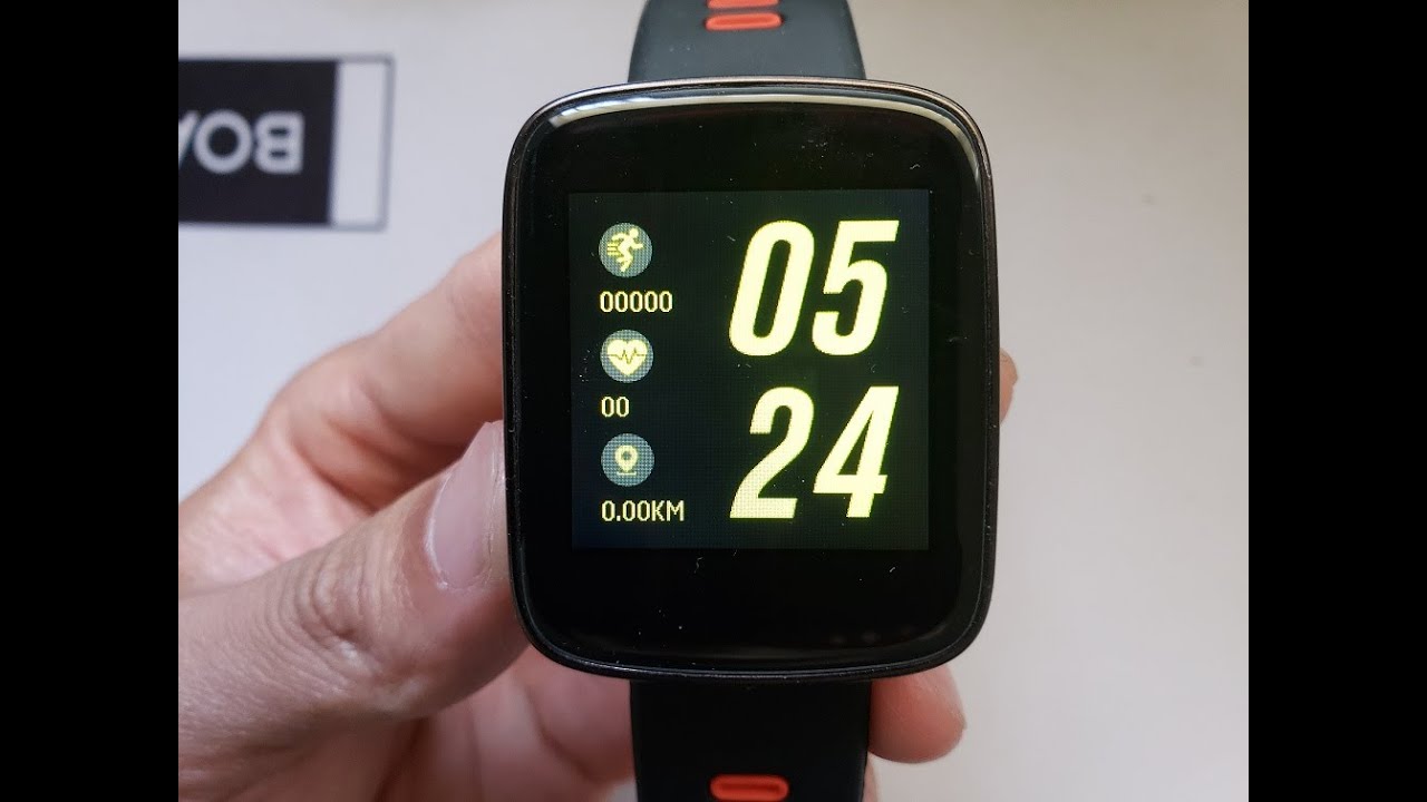 Closer Look At The Kingwear GV68 Fitness Heart Rate Tracker Smartwatch -  YouTube