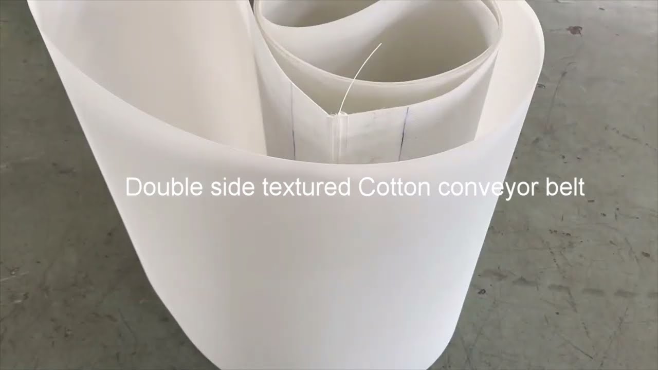 Double side gauze Cotton pu food grade conveyor belt