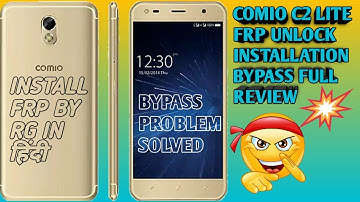 HOW TO INSTALL FRP IN COMIO C2 LITE||COMIO C2 LITE UNLOCK||HOW TO DO HARD RESET COMIO C2 LITE||HINDI