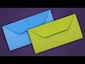 How To Make Envelope - Easy Origami Paper Envelope Tutorial Without Glue