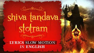 shiva tandava stotram lyrics slow motion in english | Ravan stuti | #shivtandav #mahadev #spiritual screenshot 2