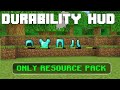 Durability HUD For MCPE/MCBE
