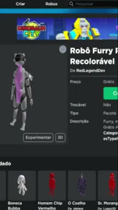 Boneca Bubba - Roblox