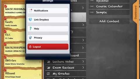 Linking Blackboard Mobile to Dropbox