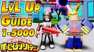 boku no roblox how to level up fast