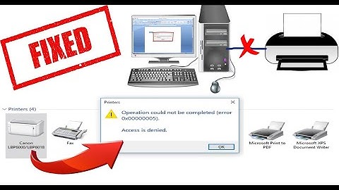 Easy solution for operation could not be completed error 0x00000005 |100% Fixed