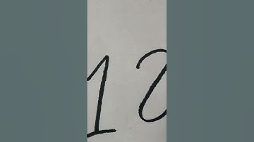 Number names from 1 to 20 in cursive handwriting | Handwriting practice |
