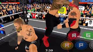 Roman Vs Edge Vs Drew Vs Brock Lesnar Fatel 4 Way Match Game Play 