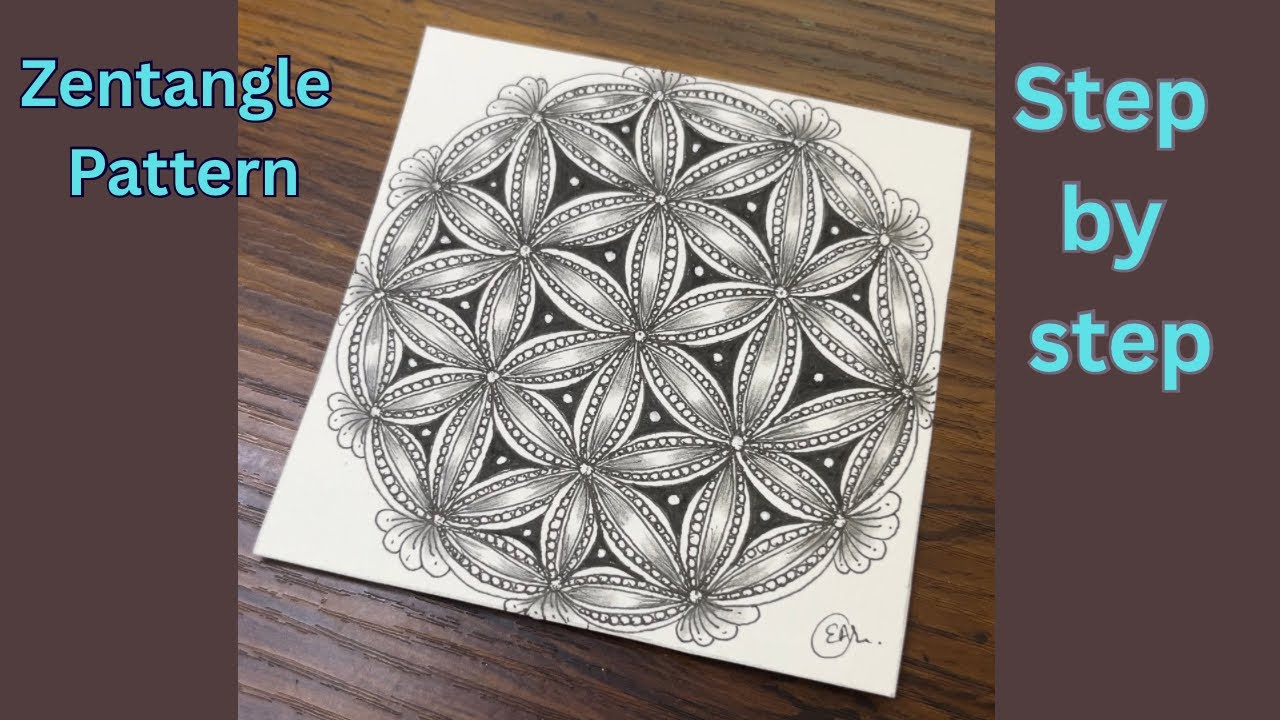 Zentangle Pattern-Rumpus | Drawing Tutorial For Beginners - YouTube