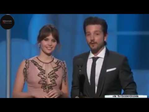 Diego Luna habla español en los Golden Globes