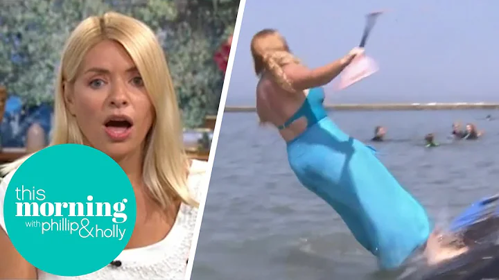 Josie Gibson Falls Into The Sea Live On Air! | Thi...