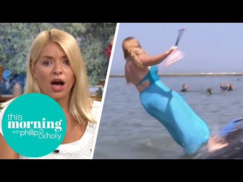 Josie Gibson Falls Into The Sea Live On Air! | This Morning