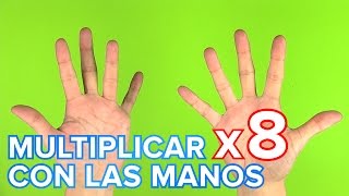 truco de la tabla de multiplicar del 8 con las manos