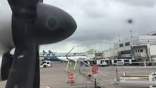 [HD] Alaska Horizon [N401QX] Pushing Back To SEA | PDX | Portland, OR