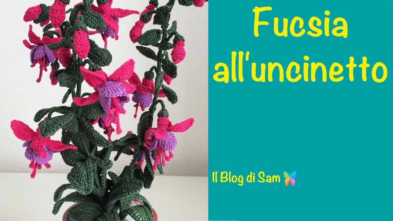 How To Crochet Fuchsia Flower Youtube