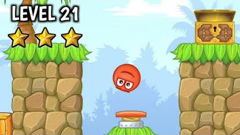 Red Ball 5 Level 21 Walkthrough / Playthrough Video | Hidden Treasure Chest Explored.