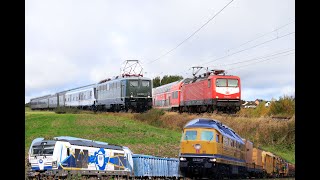 [HD] BR 232 Bahnbau, DB Regio 112 mit Latz , E40 Elok,101 im IC1 Dienst Sonderlackierung und EGP 247