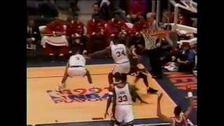 MICHAEL JORDAN - Famous Dunk on Ewing!!  1991 NBA Playoffs - Round 1 Game 3 - Bulls @ Knicks screenshot 3