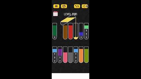 water sort puzzle level 2081