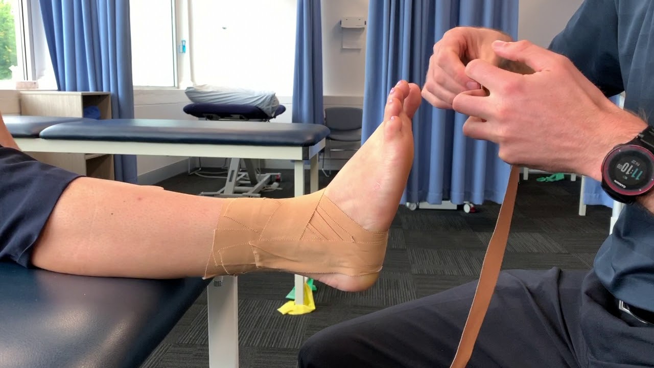 Ankle Strapping for Netballers (and other activities) - YouTube