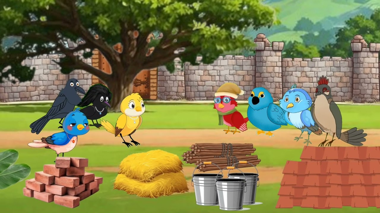 Baraf aur Paani se Bachao| Chidiya Family ki Emotional Adventure |Cartoon | @nanhichidiyacartoonTV