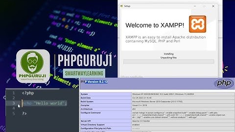 HOW TO INSTALL XAMPP+PHP8+MYSQL IN WINDOWS 11 | PHP FIRST PROGRAM HELLO WORLD #php  @PhpGuruJi